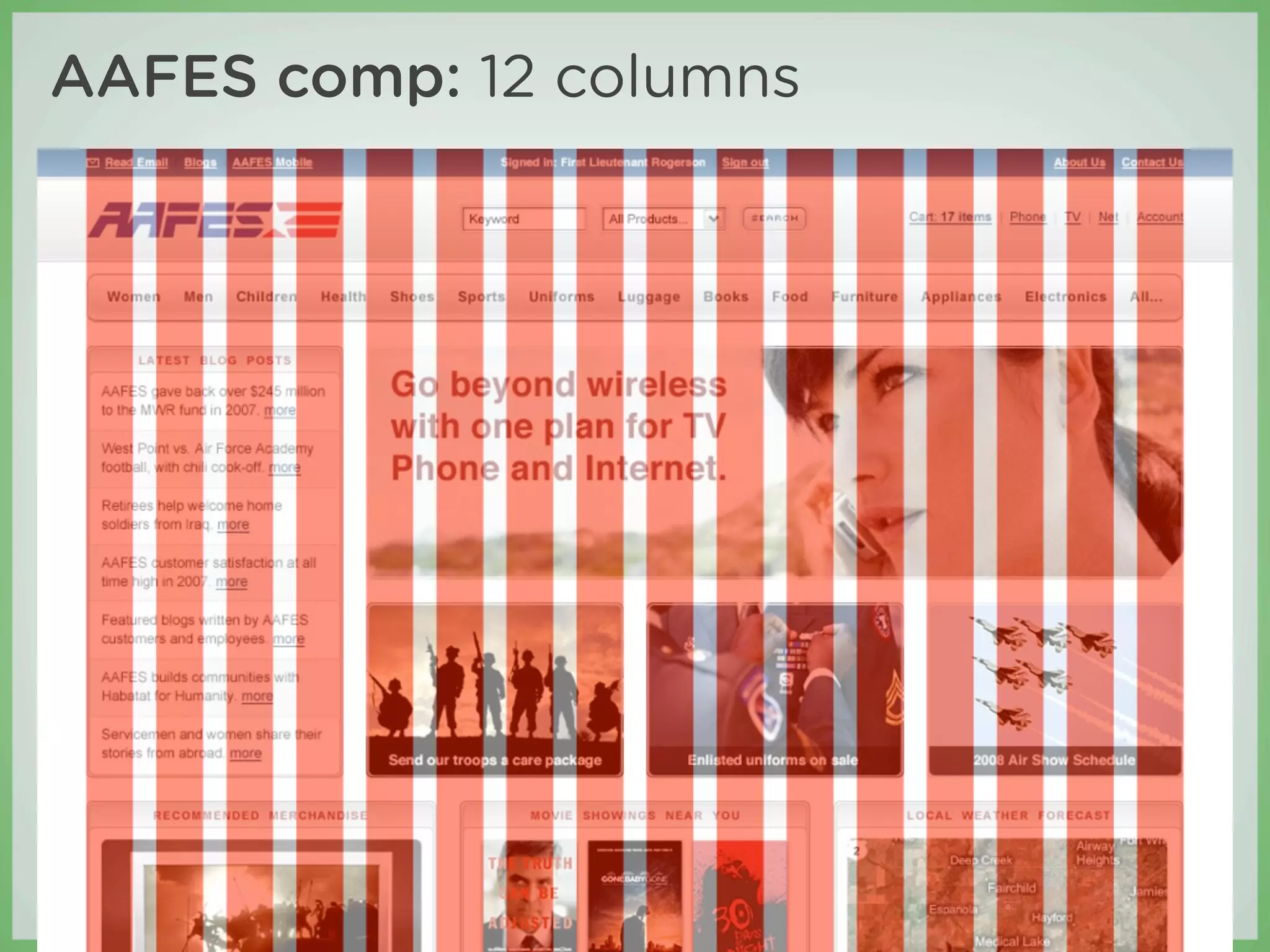 AAFES comp: 12 columns




Credits
 