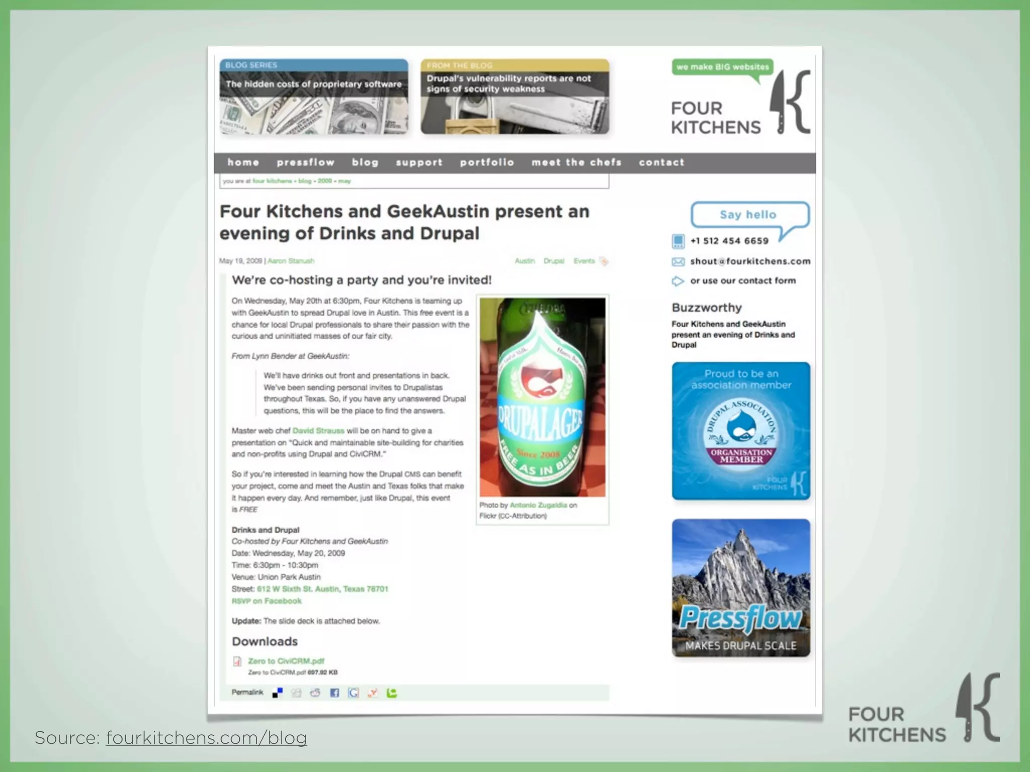 Source: fourkitchens.com/blog
 