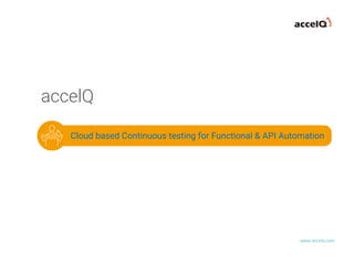 accelQ quality lifecycle automation | PDF | Computing | Technology ...