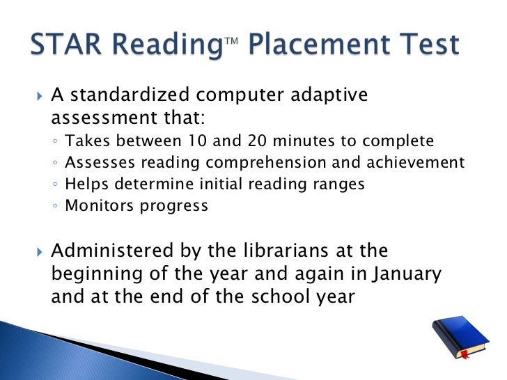 What is the purpose of an accelerated reading test?