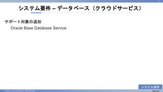 © 2023 NTT DATA INTRAMART CORPORATION
サポート対象の追加
Oracle Base Database Service
システム要件 – データベース（クラウドサービス）
9
システム要件
 