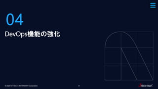 © 2024 NTT DATA INTRAMART Corporation 20
04
DevOps機能の強化
 