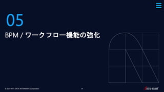 © 2024 NTT DATA INTRAMART Corporation 28
05
BPM / ワークフロー機能の強化
 