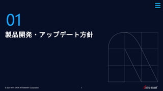 © 2024 NTT DATA INTRAMART Corporation 3
01
製品開発・アップデート方針
 