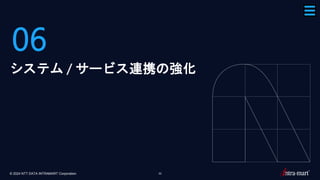 © 2024 NTT DATA INTRAMART Corporation 33
06
システム / サービス連携の強化
 