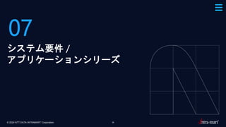 © 2024 NTT DATA INTRAMART Corporation 36
07
システム要件 /
アプリケーションシリーズ
 