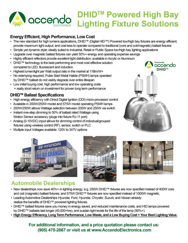 New Standard for HighOutput Lighting Applications DHID™ (Digital HID