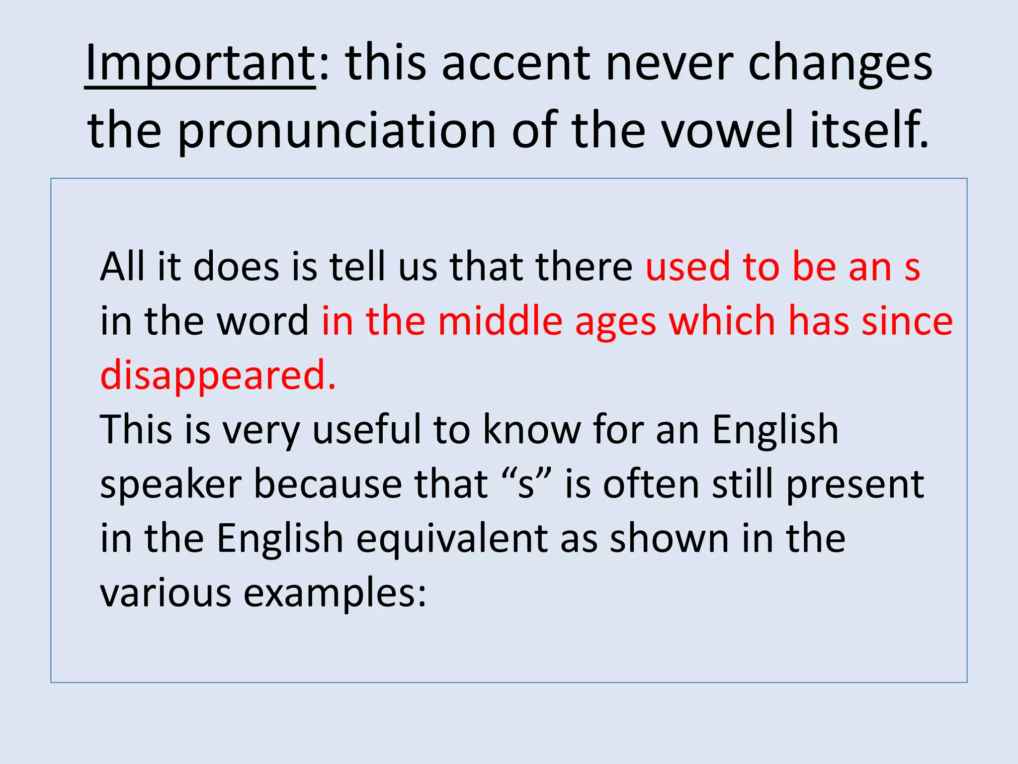 Accents in french | PPSX
