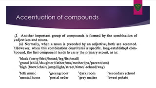 Accentuation of compounds
 