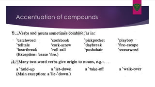 Accentuation of compounds
 