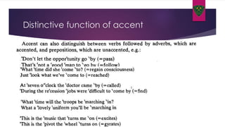 Distinctive function of accent
 