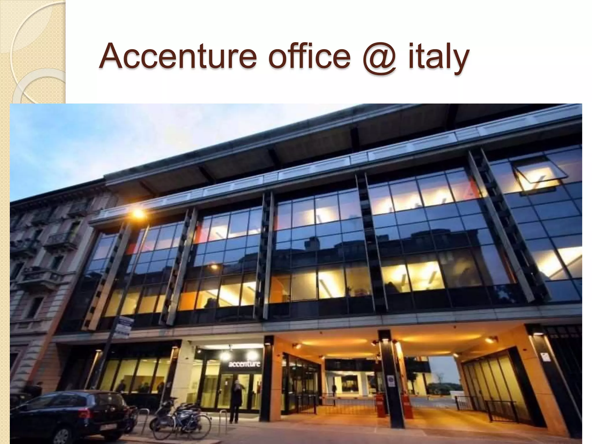 Accenture office @ italy 
 