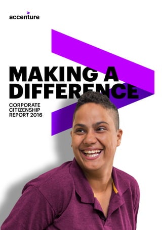 DIFFERENCECORPORATE
CITIZENSHIP
REPORT 2016
MAKING A
 