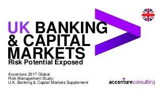 UK BANKING
& CAPITAL
MARKETS
Accenture 2017 Global
Risk Management Study:
U.K. Banking & Capital Markets Supplement
Risk Potential Exposed
 