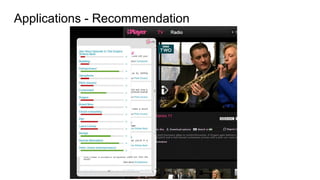 Applications - Recommendation
 