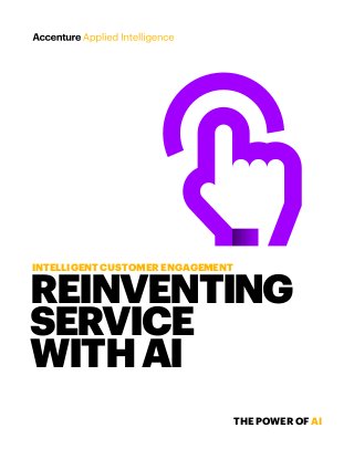 REINVENTING
SERVICE
WITHAI
INTELLIGENTCUSTOMERENGAGEMENT
THEPOWEROFAI
 