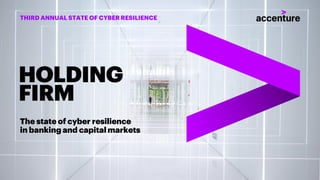 The state of cyber resilience
in banking and capital markets
HOLDING
FIRM
THIRD ANNUAL STATE OF CYBER RESILIENCE
 