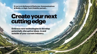 Copyright © 2019 Accenture. All rights reserved.
Embrace new technologies to develop
potentially disruptive ideas, in and
...