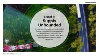 Signal 4:
Supply
Unbounded
To meet growing customer needs for fast,
flexible, cost-effective, and sustainable
order fulfil...
