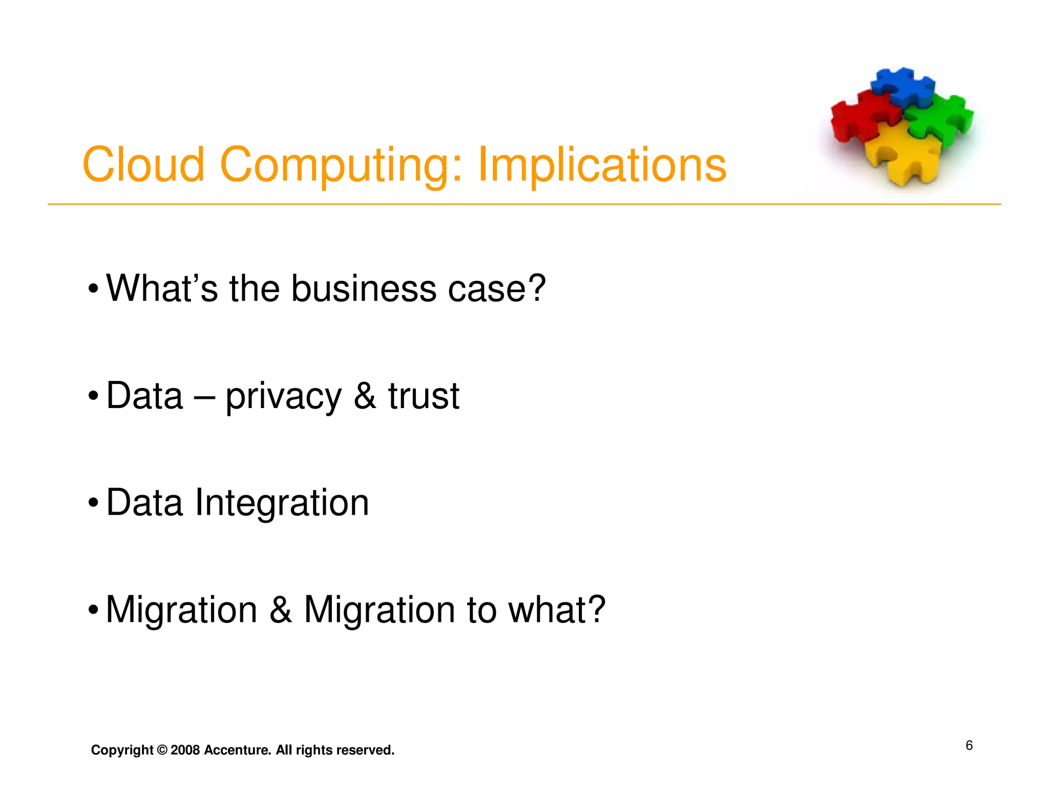 Accenture Computing In A Cloud
