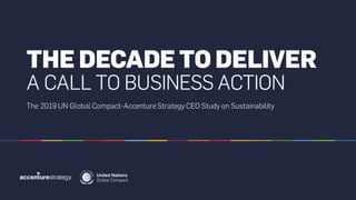 The Decade to Deliver: A Call to Business Action 
