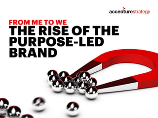 THE RISE OF THE
PURPOSE-LED
BRAND
FROM ME TO WE
 