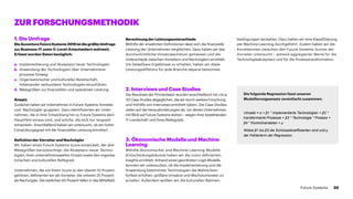 ZURFORSCHUNGSMETHODIK
1. Die Umfrage
Die Accenture Future Systems 2019 ist die größte Umfrage
zur Business-IT unter C-Level-Entscheidern weltweit.
Erfasst wurden Daten bezüglich:
a.	 Implementierung und Akzeptanz neuer Technologien
b.	 Anwendung der Technologien über Unternehmens­-	
	 prozesse hinweg
c.	 Organisatorischer und kultureller Bereitschaft, 		
	 miteinander verbundene Technologien einzuführen
d.	 Messgrößen zur finanziellen und operativen Leistung
Ansatz
Zunächst haben wir Unternehmen in Future-Systems-Vorreiter
und -Nachzügler gruppiert. Dazu identifizierten wir Unter­
nehmen, die in ihrer Entwicklung hin zu Future Systems dem
Hauptfeld voraus sind, und solche, die sich nur langsam
entwickeln. Anschließend haben wir untersucht, ob ein hoher
Entwicklungsgrad mit der finanziellen Leistung korreliert.
Definition der Vorreiter und Nachzügler
Wir haben einen Future Systems Score entwickelt, der drei
Messgrößen berücksichtigt: die Akzeptanz neuer Techno­
logien, ihren unternehmensweiten Einsatz sowie den organisa­
torischen und kulturellen Reifegrad.
Unternehmen, die mit ihrem Score zu den oberen 10 Prozent
gehören, definierten wir als Vorreiter, die unteren 25 Prozent
als Nachzügler. Die restlichen 65 Prozent fallen in das Mittelfeld.
Berechnung der Leistungsunterschiede
Mithilfe der erwähnten Definitionen lässt sich die finanzielle
Leistung der Unternehmen vergleichen. Dazu haben wir das
durchschnittliche Umsatzwachstum gemessen und die
Unter­schiede zwischen Vorreitern und Nachzüglern ermittelt.
Um belastbare Ergebnisse zu erhalten, haben wir diese
Leistungsdifferenz für jede Branche separat berechnet.
2. Interviews und Case Studies
Die Resultate der Primärdaten wurden anschließend mit circa
30 Case Studies abgeglichen, die wir durch weitere Forschung
und mithilfe von Interviews ermittelt haben. Die Case Studies
zielen auf die Herausforderungen ab, vor denen Unternehmen
mit Blick auf Future Systems stehen – wegen ihrer bestehenden
IT-Landschaft und ihres Reifegrads.
3.	Ökonomische Modelle und Machine
Learning
Mithilfe ökonomischer und Machine-Learning-Modelle
(Entscheidungsbäume) haben wir die zuvor definierten
Insights ermittelt. Anhand eines geordneten Logit-Modells
konnten wir untersuchen, ob die Implementierung und die
Anwendung bestimmter Technologien die Wahrschein­
lichkeit erhöhen, größere Umsätze und Wachstumsraten zu
erzielen. Außerdem wollten wir die kulturellen Rahmen­
bedingungen verstehen. Dazu haben wir eine Klassifizierung
per Machine Learning durchgeführt. Zudem haben wir die
Korrelationen zwischen den Future Systems Scores der
Vorreiter untersucht – anhand aggregierter Werte für die
Technologieakzeptanz und für die Prozesstransformation.
Die folgende Regression fasst unseren
Modellierungsansatz vereinfacht zusammen:
Umsatz = α + β1 * implementierte Technologien + β2 *
transformierte Prozesse + β3 * Technologie * Prozess +
β4 * Kontrollvariablen + μ
Wobei β1 bis β3 die Schlüsselkoeffizienten sind und μ
der Fehlerterm der Regression.
30Future Systems
 