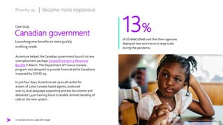 US human services: Lead with impact
Accenture helped the Canadian government launch its new
unemployment package Canada Em...