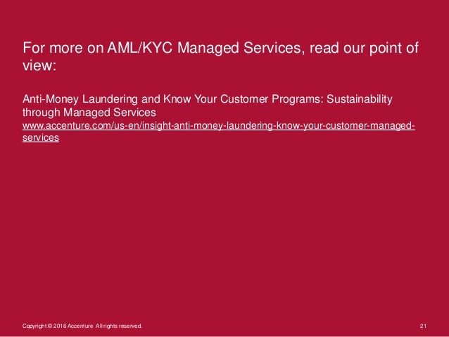 Implementing Anti Money Laundering And Know Your Customer Managed Ser