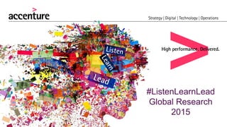 #ListenLearnLead
Global Research
2015
 