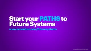 Copyright © 2020 Accenture. All rights reserved.
StartyourPATHSto
FutureSystems
www.accenture.com/futuresystems
 