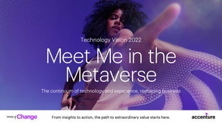Technology Vision 2022: Meet Me in the Metaverse