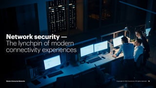 Enterprise Cloud Networking
Network security —
The lynchpin of modern
connectivity experiences
Modern Enterprise Networks 19
Copyright © 2022 Accenture. All rights reserved.
 