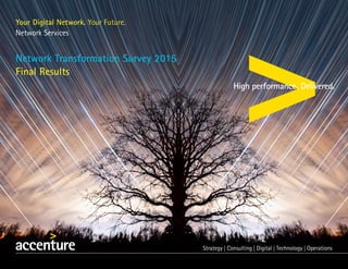 Your Digital Network. Your Future.
Network Services
Network Transformation Survey 2015
Final Results
 