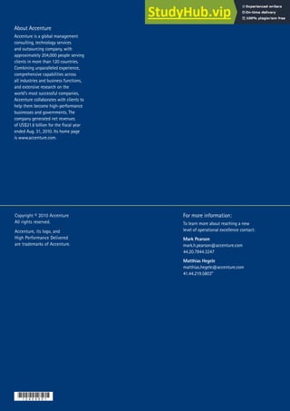 Copy Write Accenture Accenture-Operational Excellence | PDF