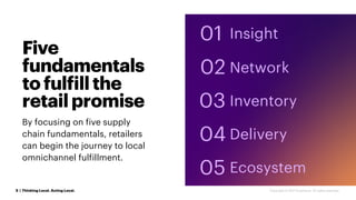 Five
fundamentals
tofulfillthe
retailpromise
By focusing on five supply
chain fundamentals, retailers
can begin the journe...