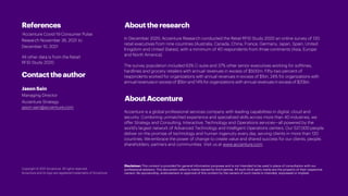 References
1Accenture Covid-19 Consumer Pulse
Research November 26, 2021 to
December 10, 2021
All other data is from the R...