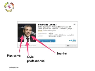 Plan serré

Style
professionnel

©NouvelleCarrier
© Vincent Giolito - vincent.giolito@nouvellecarriere.com
e

Sourire

 