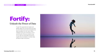 Fortify:
Unleash the Power of Data
To gain the organizational insights and
greater agility the mirrored world promises,
you first need a strong and comprehensive
data foundation for your twins. When
intelligent twins are connected in mirror
environments, they are a powerful way
to turn data into actionable, big-picture
insights. But incomplete or incorrect data
will lead to false conclusions.
#techvision2021
Introduction 3 4 5
1 2 MirroredWorld
43
Technology Vision 2021 | Leaders Wanted
 