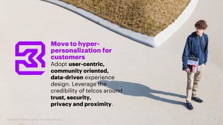 Move to hyper-
personalization for
customers
Adopt user-centric,
community oriented,
data-driven experience
design. Levera...