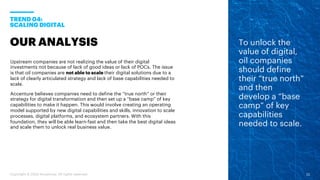 Copyright © 2020 Accenture. All rights reserved.
TREND 04:
SCALING DIGITAL
OUR ANALYSIS
Upstream companies are not realizi...
