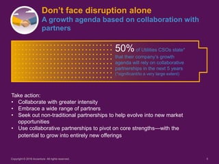 5Copyright © 2016 Accenture All rights reserved.
Don’t face disruption alone
A growth agenda based on collaboration with
p...