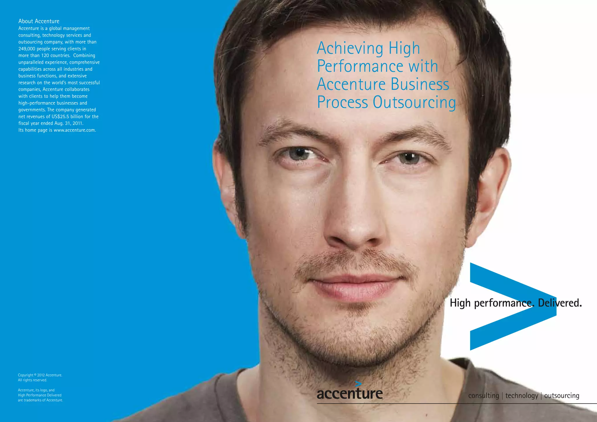 Accenture BPO brochure 2012 PPT