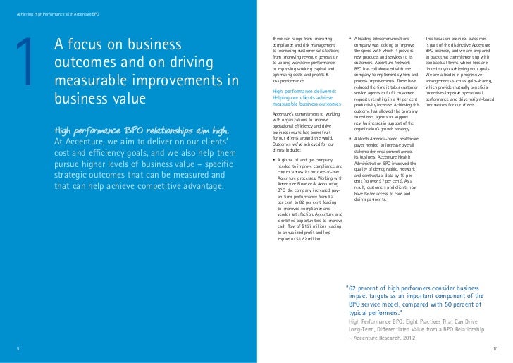 Accenture BPO brochure 2012