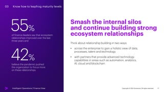 Copyright © 2021 Accenture. All rights reserved. 17
Think about relationship building in two ways:
• across the enterprise...