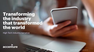 Transforming
the industry
that transformed
the world
High Tech industry narrative
Copyright © 2021 Accenture. All rights reserved.
 