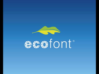 Accenture innovation awards 2011 - Consumer Products & Agri -concept - Ecofont
