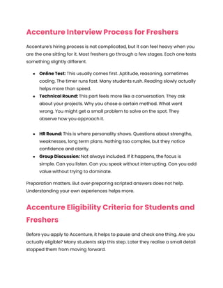 Accenture Interview Questions and Answers | PDF