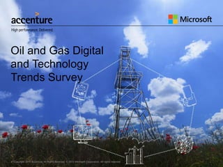 © Copyright 2015 Accenture. All Rights Reserved. © 2015 Microsoft Corporation. All rights reserved.
Oil and Gas Digital
and Technology
Trends Survey
 