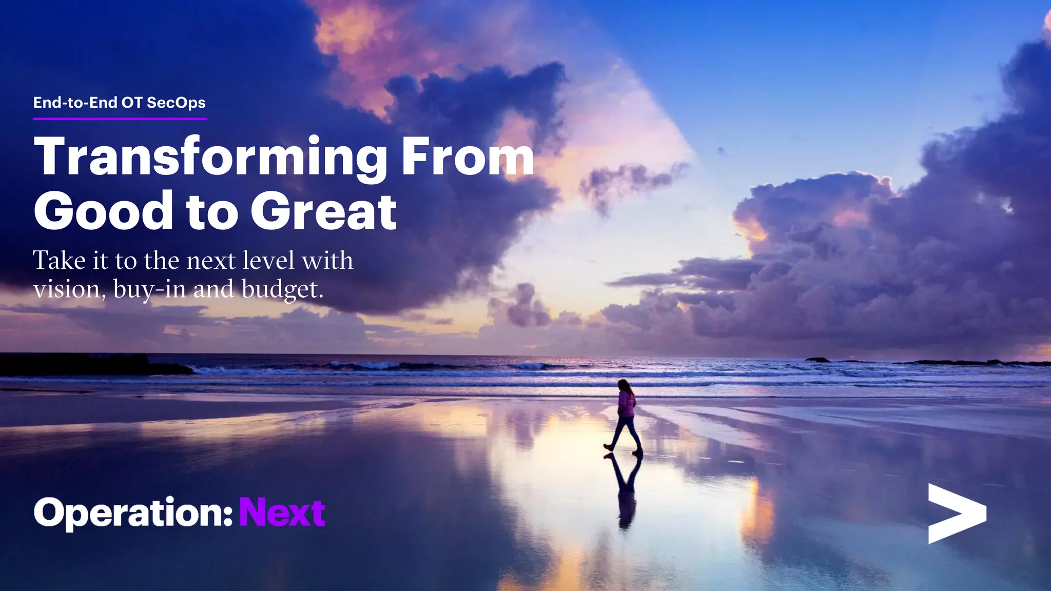 Transforming From
Good to Great
End-to-End OT SecOps
 